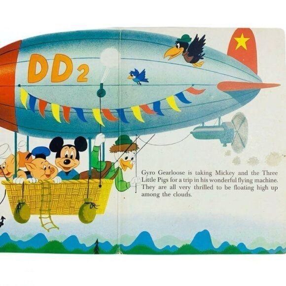 Vintage Golden Book Walt Disney Three Little Pigs 1971 Children’s Storybook - Picture 6 of 6